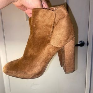 Suede Brown Booties
